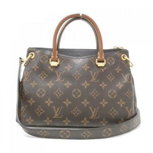 Pallas BB Monogram Canvas Black Shoulder Bag